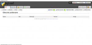 pyLoad Interfejs Web